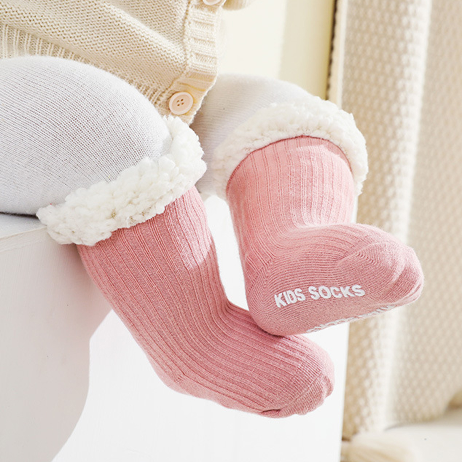 COLLANT 1 paire de chaussettes de bébé antidérapantes pratiques plus